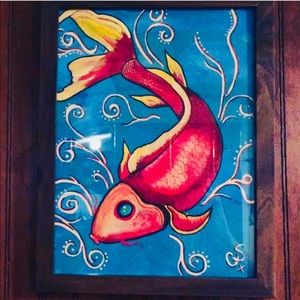 Koi fish painting